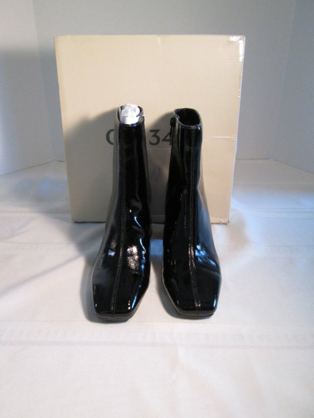 On 34th Margoe Square-Toe Booties NIB Sz 6.5 - Picture 2 of 12